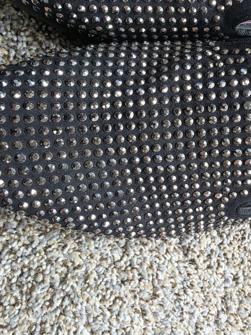 RARE Steve Madden Black Studded Slip-On Loafers